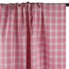 Tissu tartan coton haute couture - rose x 10 cm
