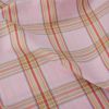 Tissu tartan coton haute couture - rose clair x 10 cm