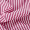 Tissu popeline coton stretch rayures haute couture - fuchsia x 10 cm