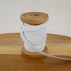 Élastique plat maille blanc x 10 cm