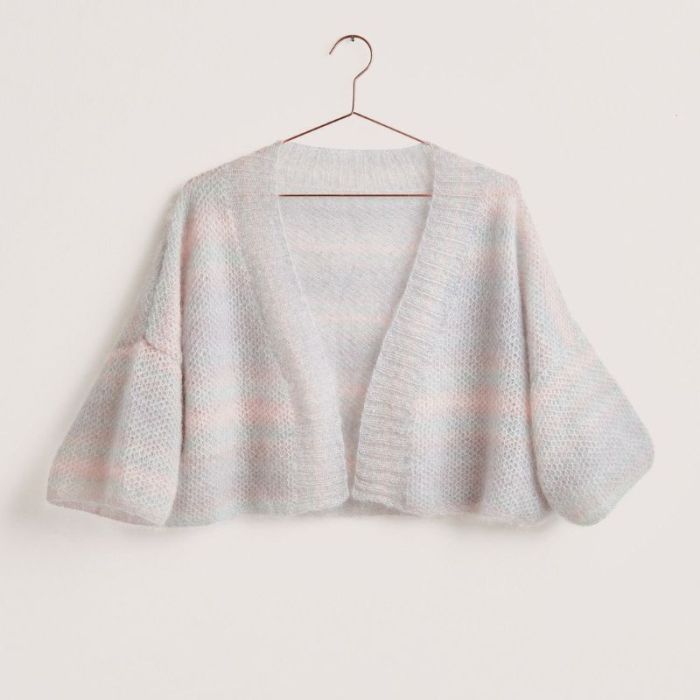 Kit tricot veste kimono modèle 22 Lovewool 20 - Rico design