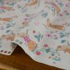 Tissu popeline coton souricettes - écru x 10 cm