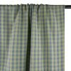 Tissu double gaze vichy jaune - bleu lavande x 10 cm