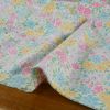 Tissu jersey fin fleurs pastel - écru x 10 cm