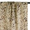 Tissu lin viscose motif léopard - beige x 10 cm