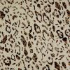 Tissu lin viscose motif léopard - beige x 10 cm