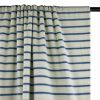 Tissu jersey éponge rayures marinière - bleu x 10 cm