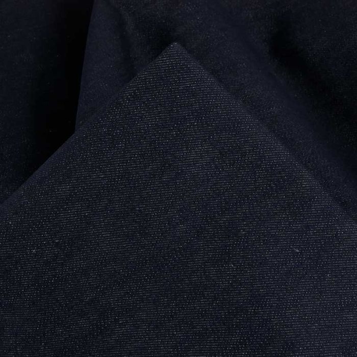 Tissu jean denim stretch haute couture - bleu foncé x 10 cm