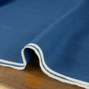 Tissu jean denim stretch haute couture - bleu x 10 cm