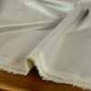 Tissu viscose lin lamé - argent x 10 cm