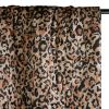 Tissu matelassé doudoune léopard - marron x 10 cm