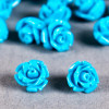 Fleur en poudre de nacre 07 mm bleu turquoise x1