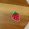 Ecusson thermocollant fraise - rouge