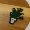 Ecusson thermocollant cactus vert - doré