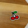 Ecusson thermocollant cerises - rouge