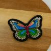 Ecusson thermocollant papillon irisé - doré