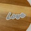 Ecusson thermocollant Love - argent