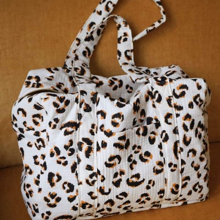 Kit couture Sac Voyage matelassé léopard - Ikatee
