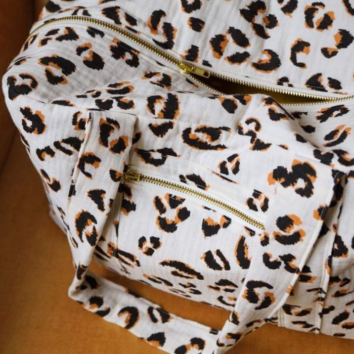 Kit couture Sac Voyage matelassé léopard - Ikatee