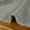 Tissu lainage tweed chevrons haute couture - gris clair x 10 cm