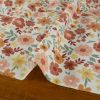 Tissu jersey fin fleurs d'automne - écru x 10 cm