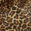 Tissu cretonne coton enduit léopard - beigex 10 cm