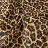 Tissu cretonne coton enduit léopard - beigex 10 cm