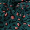 Tissu viscose Bagheera Dark lagune - Eglantine et Zoé x 10 cm