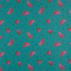 Tissu maillot de bain pastèques - bleu canard x 10 cm