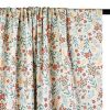 Tissu maillot de bain fleurs - écru x 10 cm