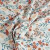 Tissu maillot de bain fleurs - écru x 10 cm