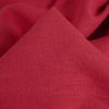 Tissu lin lavé uni - rouge x 10 cm