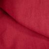 Tissu lin lavé uni - rouge x 10 cm