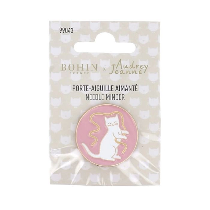Porte-aiguille aimanté chat ruban - Bohin x Audrey Jeanne