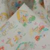 Tissu popeline coton jardins d'enfant - multicolore x 10 cm