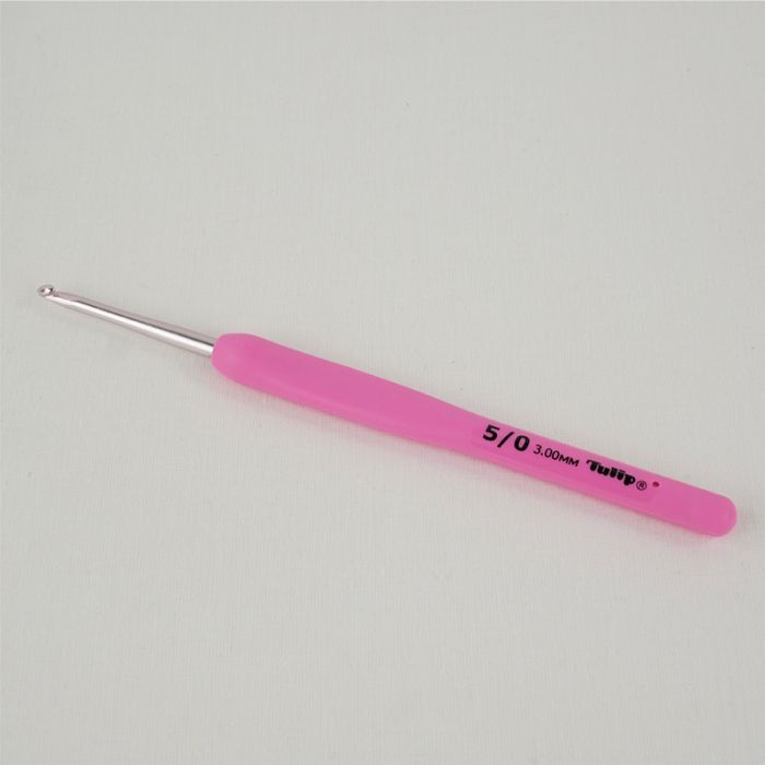 Crochet ergonomique Etimo rose - Tulip