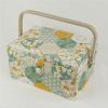 Boite à couture en tissu - abeilles patchwork