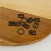 Barrettes et anneaux de réglage pour lingerie - noir