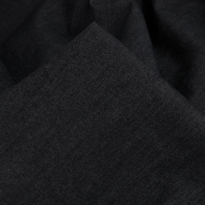Tissu jean denim stretch haute couture - noir x 10 cm
