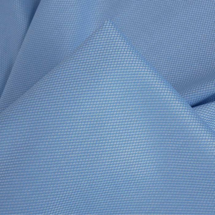 Tissu jacquard fin stretch à motifs haute couture - bleu ciel x 10 cm