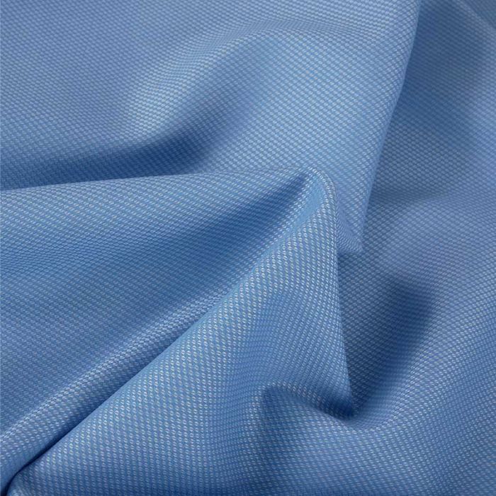 Tissu jacquard fin stretch à motifs haute couture - bleu ciel x 10 cm