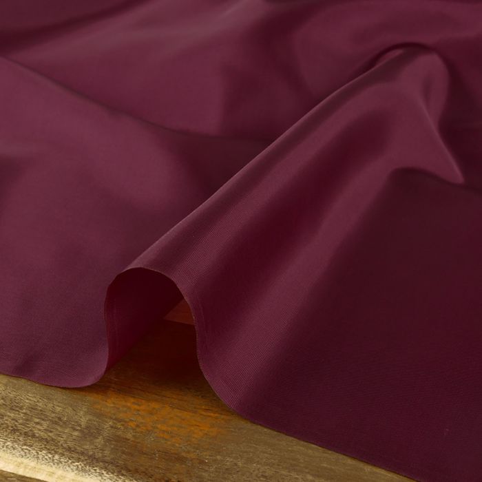 Tissu doublure viscose haute couture - bordeaux x 10 cm
