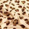 Tissu maillot de bain léopard - beige x 10 cm
