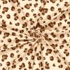 Tissu maillot de bain léopard - beige x 10 cm