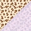 Tissu maillot de bain léopard - beige x 10 cm