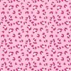Tissu maillot de bain léopard - rose x 10 cm