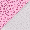 Tissu maillot de bain léopard - rose x 10 cm