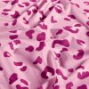 Tissu maillot de bain léopard - rose x 10 cm