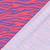Tissu maillot de bain rayures zébre - rose fuchsia x 10 cm