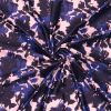 Tissu maillot de bain fleurs tropicales - bleu x 10 cm